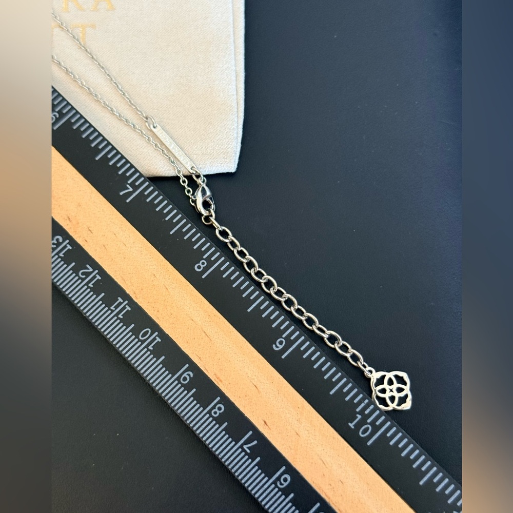 Kendra Scott Elisa platinum drusy Necklace - Picture 10 of 10